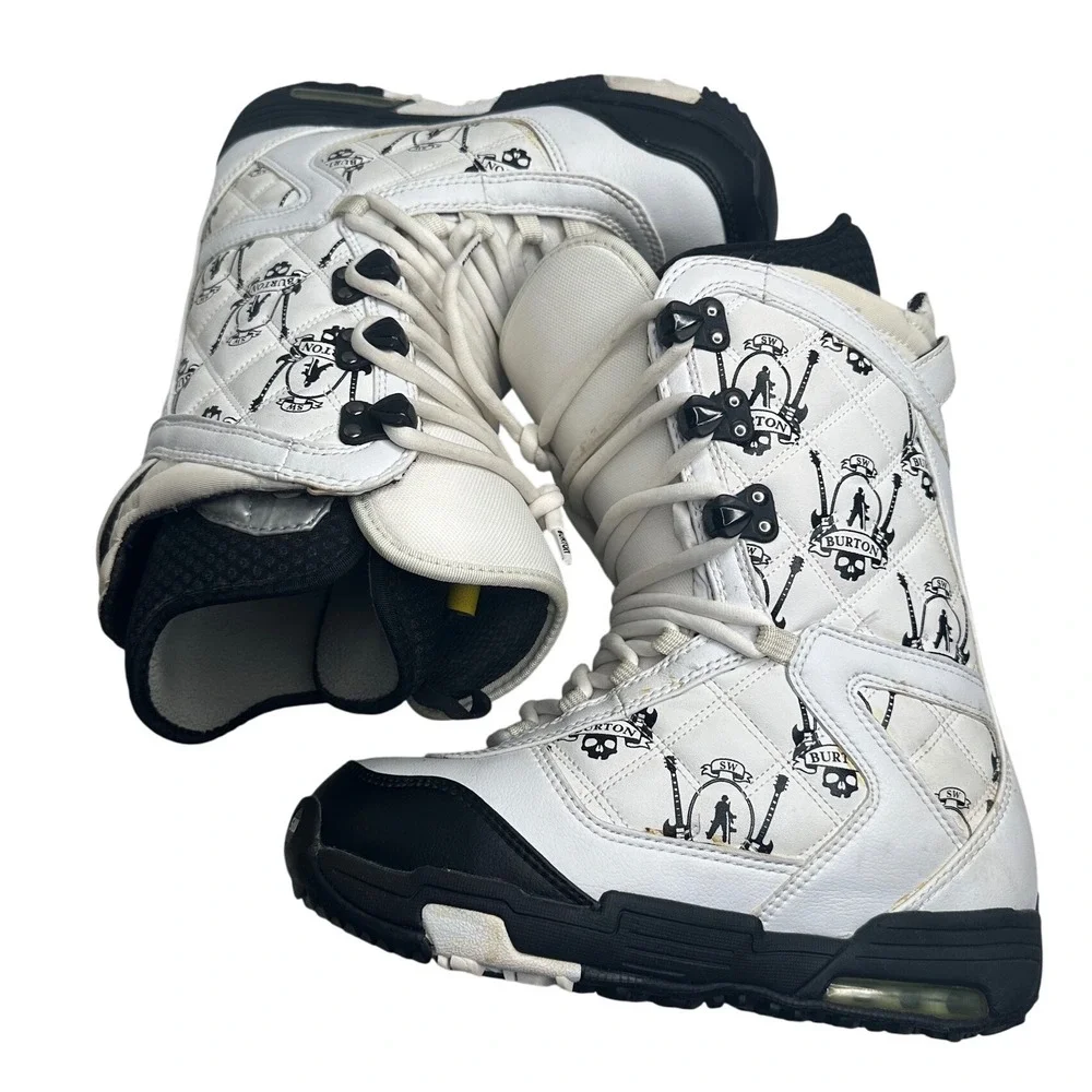 Burton‎ SHAUN WHITE Men's 6 Snowboard Boots White Imprint 3 Y2K Outdoors